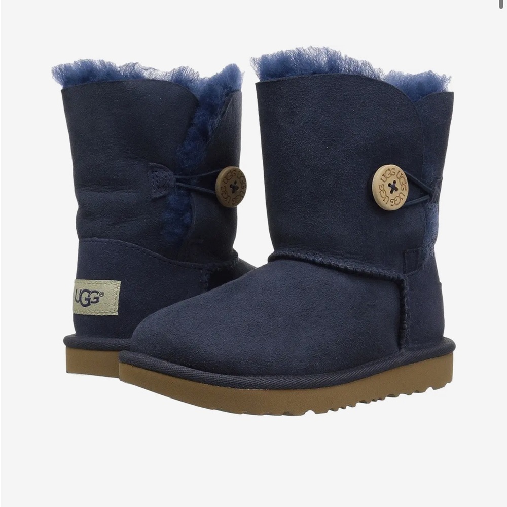Dark Blue button short uggs size 6